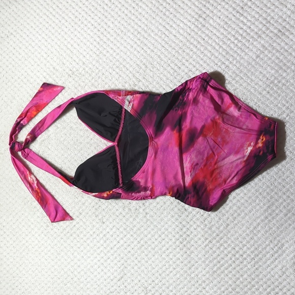 DKNY Tummy Compression Halterneck One Piece Swimsuit - Picture 6 of 8